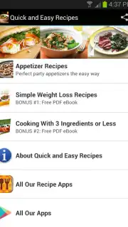 Quick and Easy Recipes скриншот 3