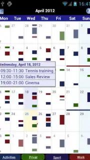 Business Calendar скриншот 1
