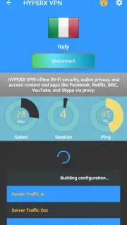 HYPERX VPN скриншот 3