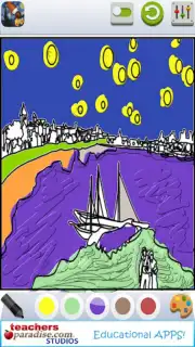 Vincent van Gogh Coloring Book скриншот 6