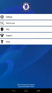 Chelsea FC Official Keyboard скриншот 3