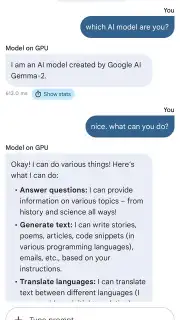 Google AI Edge Gallery скриншот 9