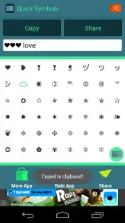 ASCII Text Symbols скриншот 3
