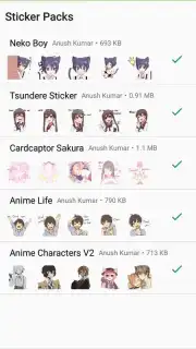 Otaku Nadu Sticker Pack скриншот 6