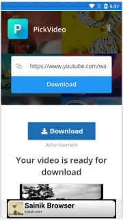 Pick Video downloader скриншот 8