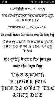 Gothic Fonts 50 скриншот 4