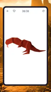 Origami dinosaurs paper shapes скриншот 7