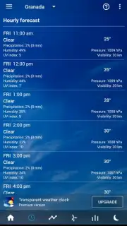 Transparent Clock Weather Cisco скриншот 5